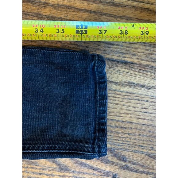 DENIM FORUM Black The Yoko High Rise Slim Jeans Pants   Women's Size 28 - Picture 10 of 11